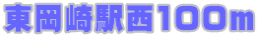 東岡崎駅西100m